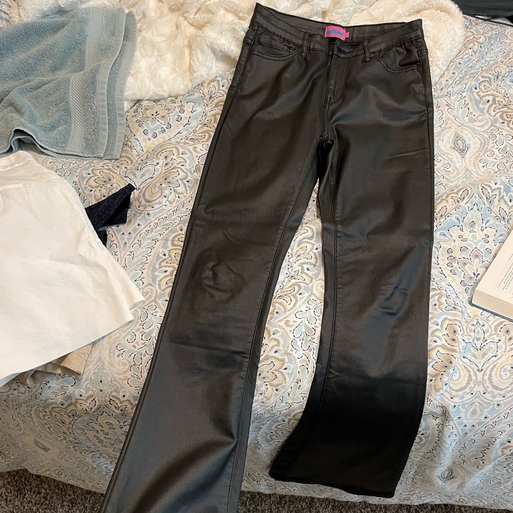 Edikted faux leather pants size large